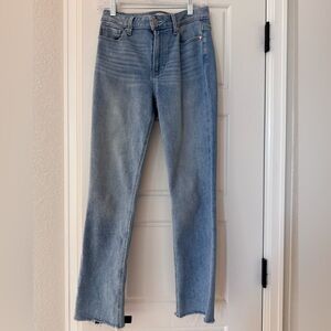PAIGE Light Blue Straight Leg Jeans